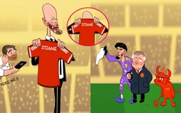 Cổ động viên Man Utd mừng hụt vì tin Zidane đến