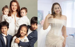 Á hậu đơn thân nuôi 5 con bất ngờ sang Mỹ lấy chồng