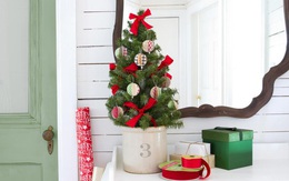 10 ý tưởng dễ dàng để trang trí cây thông Noel để bàn
