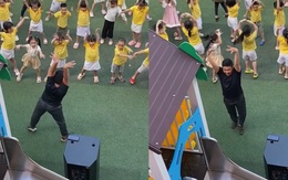 Thầy giáo múa cực dẻo khi dạy trò