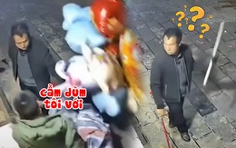 Người đàn ông ngơ ngác khi được nhờ cầm giúp bóng bay