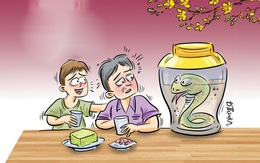 Cách uống rượu rắn năm con rồng