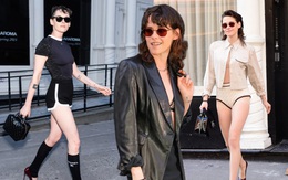 ‘Bỏng mắt’ với mốt không quần của Kristen Stewart