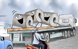 Thép cuộn dancing, người đi đường thất kinh