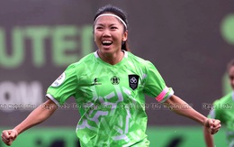 Huỳnh Như ghi bàn rồi lãnh thẻ vàng ở CLB Lank