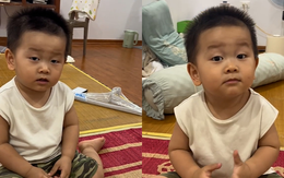 Bé trai hoàn thành xuất sắc bài test 'kỹ năng chăm em'