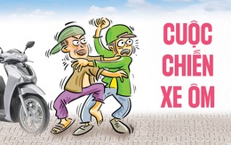 Cuộc chiến xe ôm bất phân thắng bại