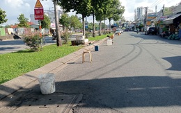 Đặt xô, chậu xí chỗ buôn bán dưới lòng đường