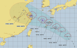 Bão Bebinca không vào Biển Đông