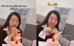 Cô gái quê một cục khi thổi nến sinh nhật ước 'cho con giàu'