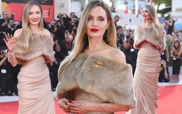 Angelina Jolie lọt top sao mặc đẹp trên thảm đỏ Venice