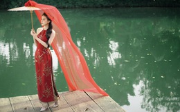 Cao Thùy Trang hóa nàng xuân khoe sắc e ấp với áo dài, áo yếm