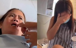 Đang đau vết mổ còn bị con gái chọc cười