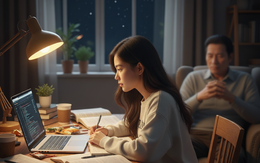 Sinh viên vừa học vừa làm, 4h sáng vẫn chưa ngủ, cả nhà mất ngủ theo