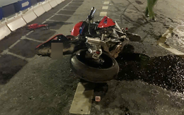 Cô gái đứt lìa chân sau va chạm với mô tô phân khối lớn ở Hà Nội