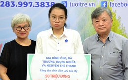 Gia đình bà Nguyễn Thế Thanh và ĐH Công Thương TP.HCM tiếp sức SV 'giấy khai sinh không có mẹ cha'