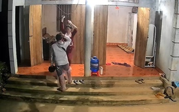 Chồng hạnh phúc mỗi khi đi làm về đều được vợ con ra đón