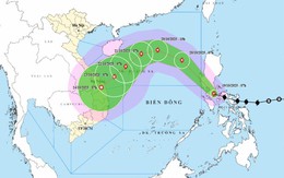 Bão Fengshen đang quét qua Philippines để vào Biển Đông, cấp bão tăng dần nhưng đi chậm lại