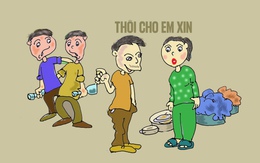 Chồng mừng ngày phụ nữ, vợ 'thôi cho em xin!"