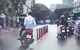 Nam thanh niên chạy xe SH tạt đầu ô tô, vượt đèn đỏ bị người dân 'chụp' lại gởi công an