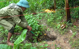 Lại xuất hiện hố sụt lún sâu hơn 3m, mở rộng hàm ếch ở 'vùng sụt lún' Cam Lộ