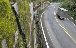 Khối bê tông ở ta luy đèo Măng Đen nhô ra: Sở Xây dựng Quảng Ngãi nói an toàn