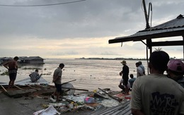 Cồn Mỹ Hòa Hưng sạt lở nghiêm trọng, 9 nhà dân bị ảnh hưởng