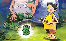 Đèn trung thu tính bằng... thùng