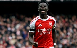 Bukayo Saka của Arsenal lọt top 10 cầu thủ trẻ nhất cán mốc 200 trận Ngoại hạng Anh