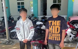 2 thiếu niên thường xuyên tháo biển số xe, đến trước trụ sở công an phường nẹt pô khiêu khích