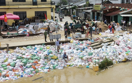 Cả ngàn người suốt 1 tháng hợp sức giữ kè bảo vệ làng sát sông Thu Bồn