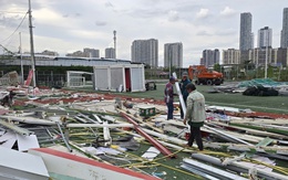 Phường Bình Trưng tháo dỡ hơn 16.500m² sân pickleball, sân thể thao xây dựng không phép