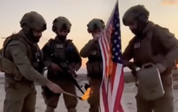 Lan truyền video 'lính Israel vui mừng đốt cờ Mỹ' khắp X và TikTok, sự thật là gì?