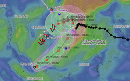 Áp thấp nhiệt đới hiếm thấy, hướng từ xích đạo lên tâm bão số 15