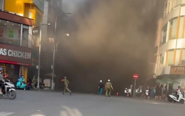 Cháy lớn hầm xe thẩm mỹ viện ở phường Bàn Cờ