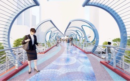 Ngắm phối cảnh 2 cầu đi bộ tô điểm không gian đô thị ven sông Sài Gòn