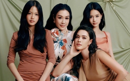 Mỹ nhân gốc Việt Chung Lệ Đề và 3 con gái: Ai nấy đều xinh đẹp như hoa, trông chẳng khác chị em