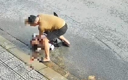 Chồng đâm vợ trọng thương trên đường phố Đà Nẵng, sau đó trốn vào hang đá