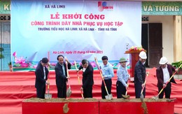 Báo Tuổi Trẻ cùng bạn đọc tài trợ tiền xây công trình hỗ trợ học tập cho học sinh ở Hà Tĩnh