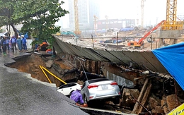 ‘Hố tử thần’ xuất hiện giữa trung tâm Đà Nẵng, ‘nuốt’ 2 ô tô