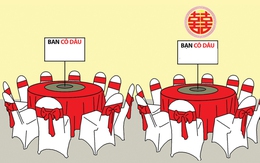 Đám cưới của một cặp đôi 'quan hệ rộng'