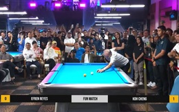 Pha kết thúc ván đấu mãn nhãn của huyền thoại Efren Reyes