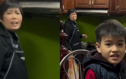 Cháu trai ngơ ngác vì không hiểu ý bà nội