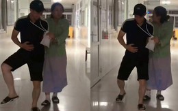 Chồng lầy lội khi đưa vợ đi đẻ