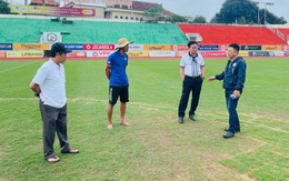 Sân Quy Nhơn vẫn chưa đạt yêu cầu để thi đấu