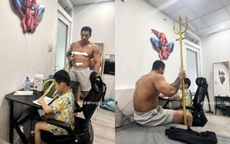 Ảnh vui 18-3: 'Làm bài tập dễ lắm, để bố chỉ cho'