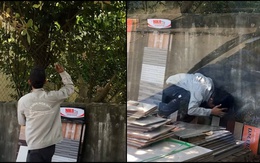 Thanh niên tởn đến già khi trổ tài bắt ong