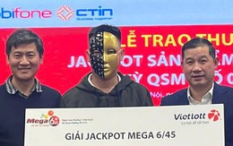 Giải Jackpot hơn 186 tỉ đồng của Vietlott đã có chủ