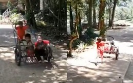 Tuổi thơ dữ dội: 3 cậu bé lao xe vào lùm cây khi xuống dốc