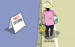 Vỉa hè cho người đi bộ: 'Tứ bề thọ địch'